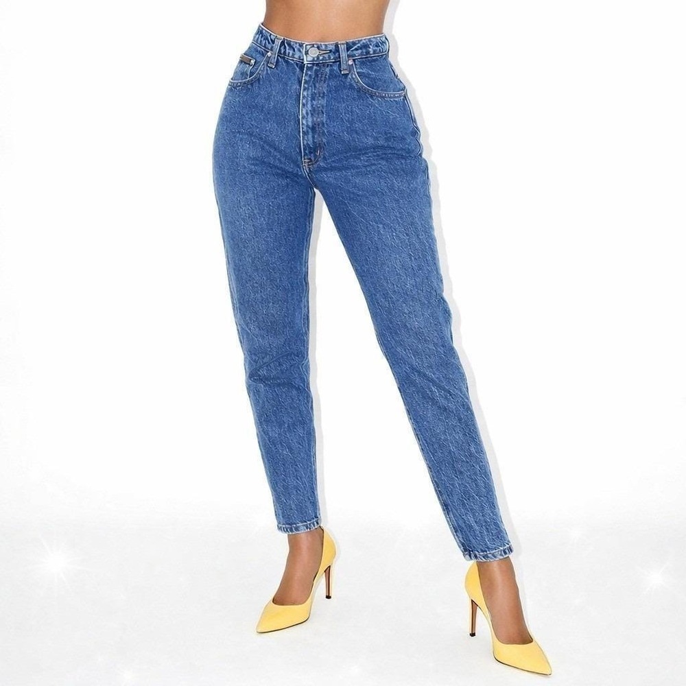 90s Vintage Sasson Acid Wash High Waist Tapered Leg Jeans Womens 10